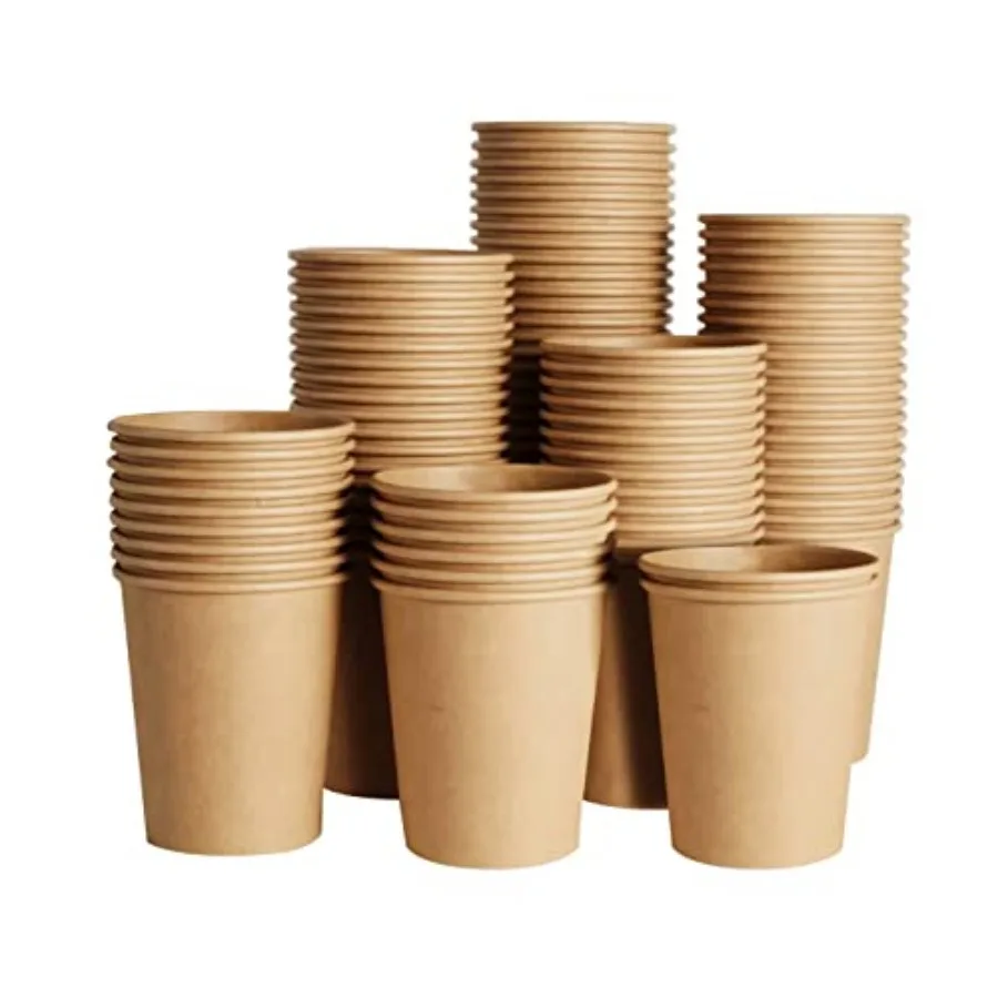 400 Pack 8 oz Kraft Paper Cups, Unbleached Disposable Paper Coffee Cups, Thickened Hot/Cold Beverage Drinking Cup for Party, Ho
400 Pack 8 oz Kraft Paper Cups, Unbleached Disposable Paper Coffee Cups, Thickened Hot/Cold Beverage Drinking Cup for Party, Ho