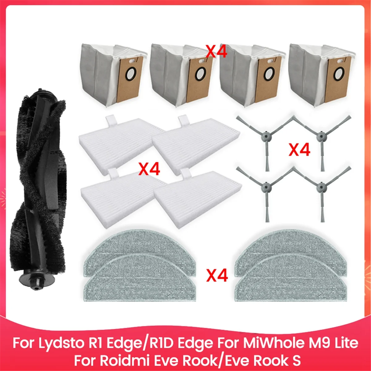 НОВИНКА для R1 Edge/R1D Edge, MiWhole M9 Lite, Eve/Eve S, детали пылесборника, фильтра, мешка для пыли, основная боковая щетка
НОВИНКА для R1 Edge/R1D Edge, MiWhole M9 Lite, Eve/Eve S, детали пылесборника, фильтра, мешка для пыли, основная боковая щетка