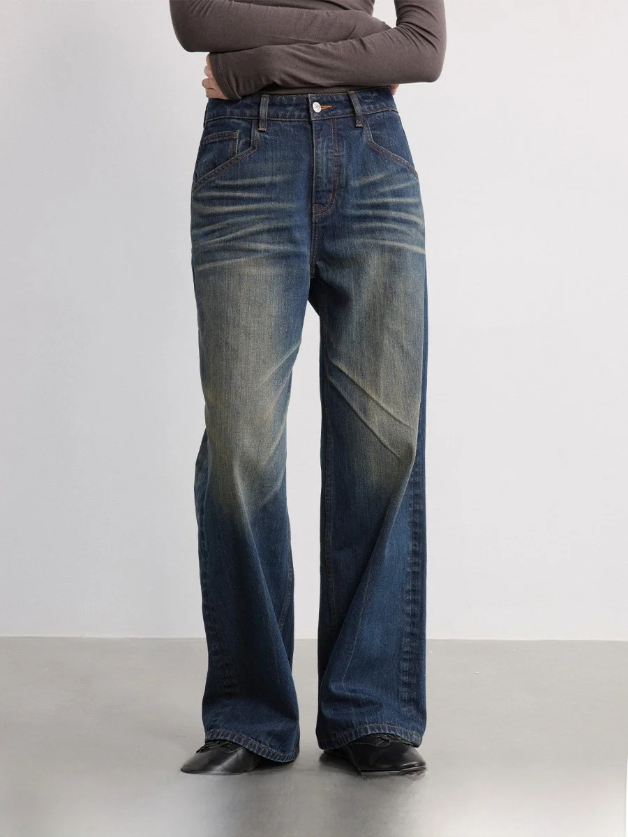 Женские винтажные прямые джинсы JCAESAR из синего денима 3 унции, с низкой посадкой, повседневные, из хлопка со стрейчем
Женские винтажные прямые джинсы JCAESAR из синего денима 3 унции, с низкой посадкой, повседневные, из хлопка со стрейчем