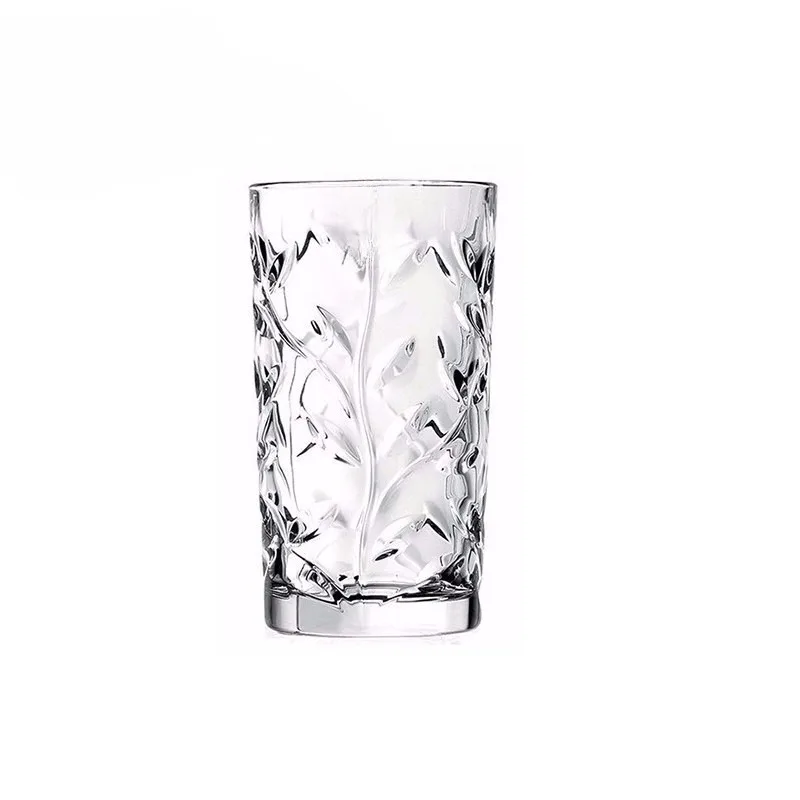 Leaf pattern tall water cup, crystal glass
Leaf pattern tall water cup, crystal glass
