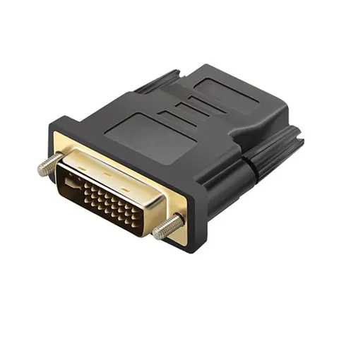 Elistooop DVI 24+1 Male to  Female HDMI-Compatible Converter Gold Plated Adapter 1080P for HDTV LCD DVI-D