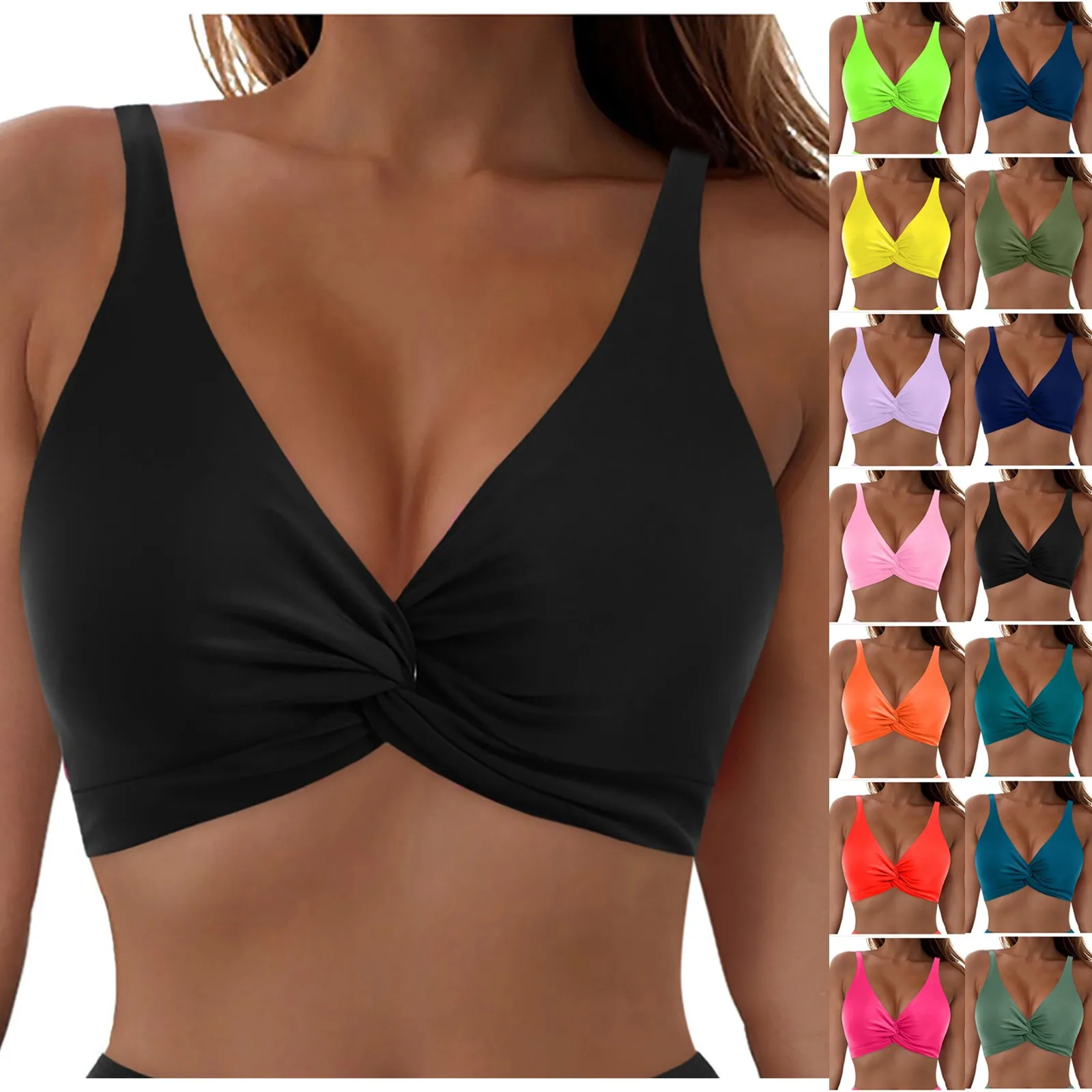 Women Swimwear Tops Sexy Full Coverage Chest Pad Bikini Top Push Up Swimming Crop Top Bathing Suits For Women Tankinis Top
Women Swimwear Tops Sexy Full Coverage Chest Pad Bikini Top Push Up Swimming Crop Top Bathing Suits For Women Tankinis Top