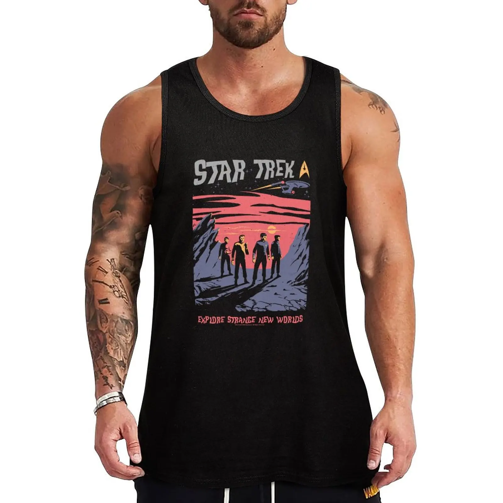 Star Trek: The Original Series Strange New Worlds Travel Poster Tank Top Gym t-shirt man T-shirt for fitness
Star Trek: The Original Series Strange New Worlds Travel Poster Tank Top Gym t-shirt man T-shirt for fitness