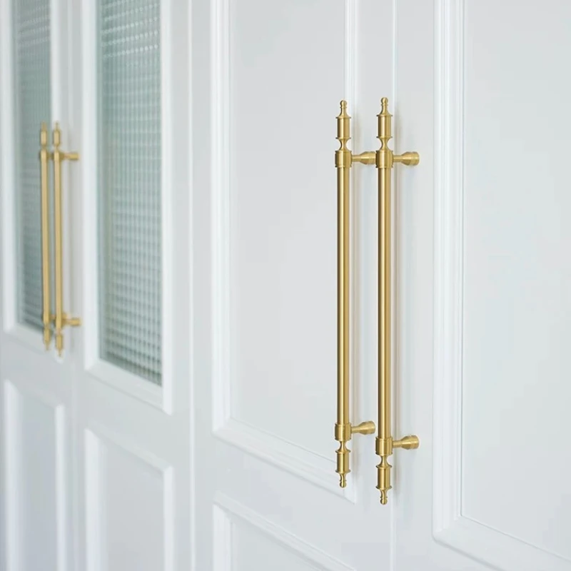 Европейский стиль/твердые латунные ручки для шкафов и ящиков, дверная ручка кухонного шкафа, мебельная золотая фурнитура для выдвижных ящиков
Европейский стиль/твердые латунные ручки для шкафов и ящиков, дверная ручка кухонного шкафа, мебельная золотая фурнитура для выдвижных ящиков