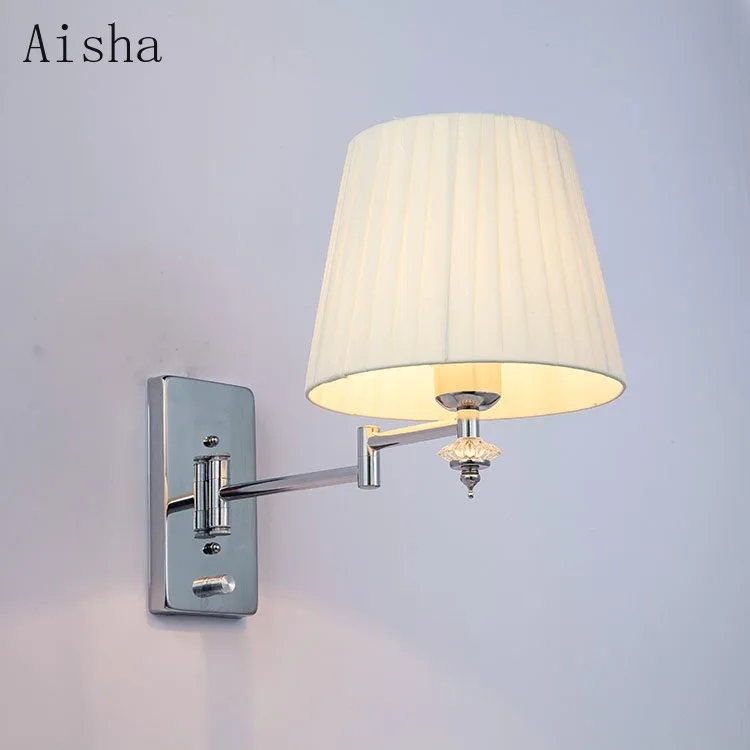 Modern Silver Fabric Wall Lamp Bedroom Bedside Wall Sconces for Home Hotel Retractable Switch Decoration Wall Salon
Modern Silver Fabric Wall Lamp Bedroom Bedside Wall Sconces for Home Hotel Retractable Switch Decoration Wall Salon