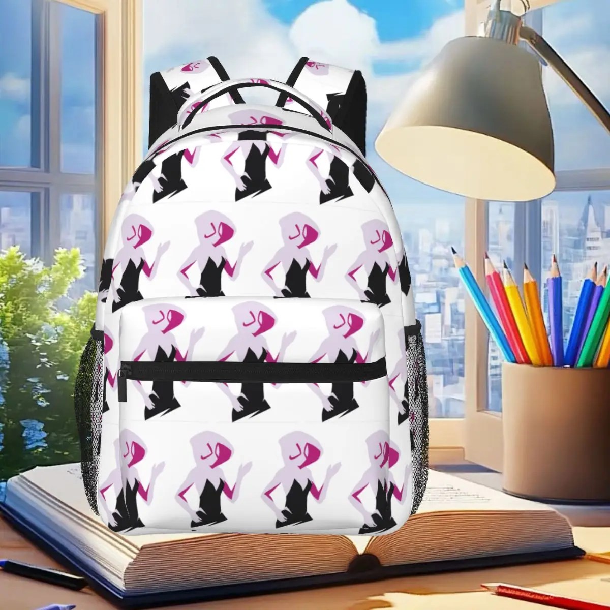 Рюкзак Spider Gwen Spiderverse, студенческая сумка для книг для мальчиков и девочек, детская школьная сумка, сумки на плечо для ноутбука для мужчин и женщин
Рюкзак Spider Gwen Spiderverse, студенческая сумка для книг для мальчиков и девочек, детская школьная сумка, сумки на плечо для ноутбука для мужчин и женщин