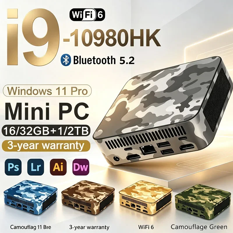 2026 Mini PC Core I9 10980HK Windows 11 Computer 16GB 32GB DDR4 1TB 2TB SSD 4K HD Gaming Mini Computer Desktop PC Gamer Portable
2026 Mini PC Core I9 10980HK Windows 11 Computer 16GB 32GB DDR4 1TB 2TB SSD 4K HD Gaming Mini Computer Desktop PC Gamer Portable
