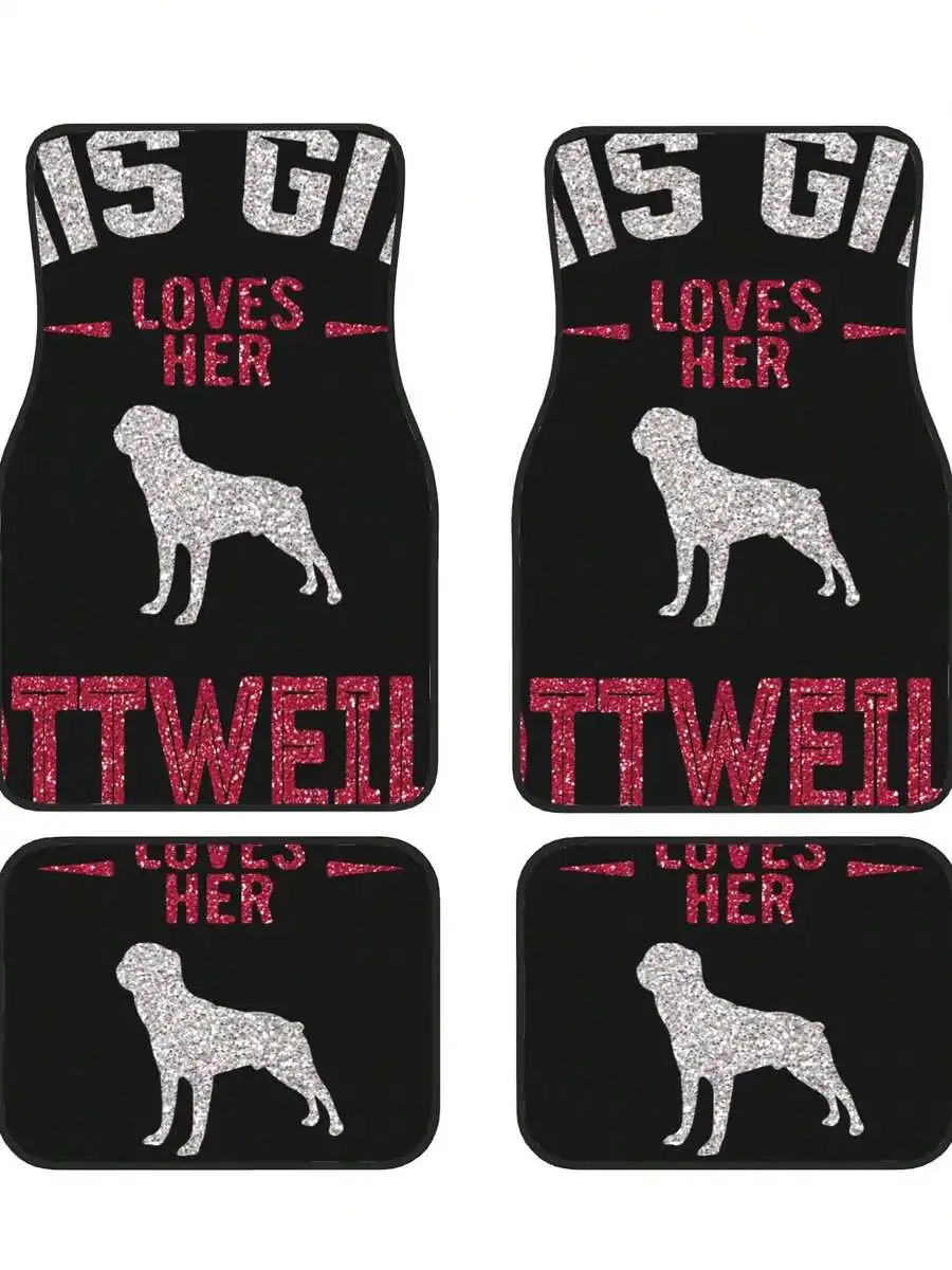 This Girl Loves Her Rottweiler 4-Piece Car Floor Mats Rubber Backing Durable Stylish Auto Interior
This Girl Loves Her Rottweiler 4-Piece Car Floor Mats Rubber Backing Durable Stylish Auto Interior