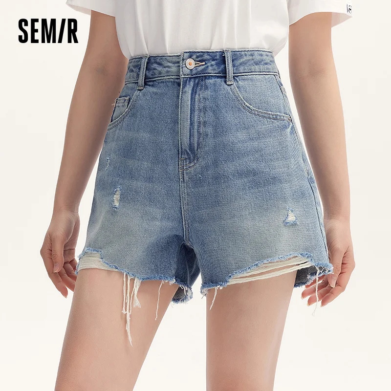Semir Denim Shorts Women Loose Trendy Street Style Hot Pants Cool Summer Street Frayed Hem Shorts
Semir Denim Shorts Women Loose Trendy Street Style Hot Pants Cool Summer Street Frayed Hem Shorts