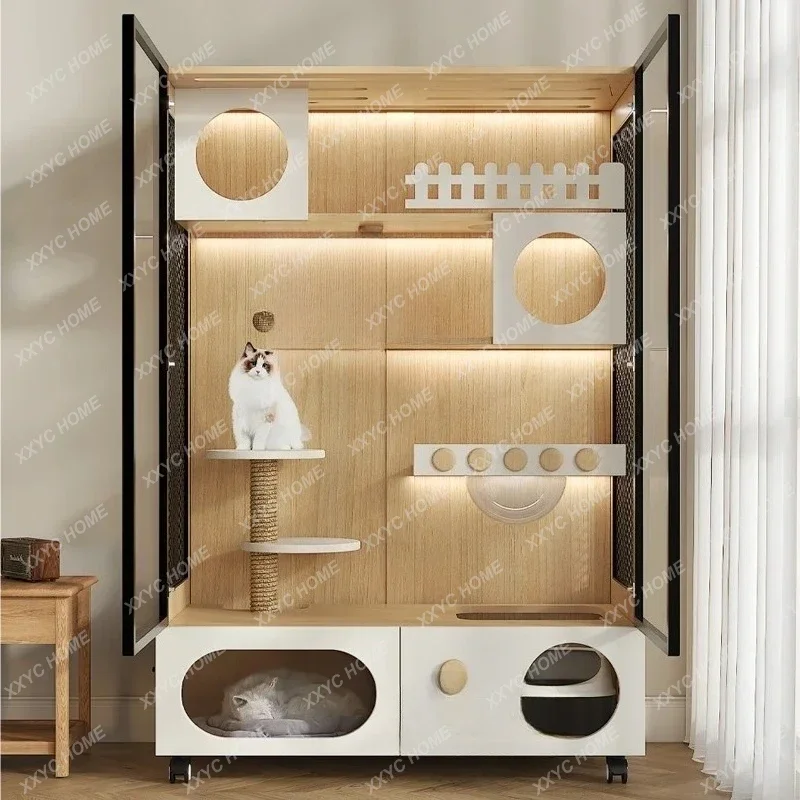 AASolid Wood, Household Interior, Cat House With Large Free Space, House Cat House Cat Cabinet
AASolid Wood, Household Interior, Cat House With Large Free Space, House Cat House Cat Cabinet