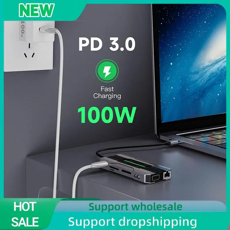 Твердый 13-в-1 USB-концентратор C, док-станции, устройство чтения SD-карт, 1000 м, RJ45, совместимый адаптер HDTV, VGA, USB-концентратор 3,0, для ПК, ноутбука Du
Твердый 13-в-1 USB-концентратор C, док-станции, устройство чтения SD-карт, 1000 м, RJ45, совместимый адаптер HDTV, VGA, USB-концентратор 3,0, для ПК, ноутбука Du