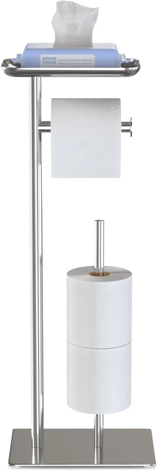 Toilet paper holder for storage rack, independent toilet paper dispenser for bathroom, capable of accommodating 4 paper rolls
Toilet paper holder for storage rack, independent toilet paper dispenser for bathroom, capable of accommodating 4 paper rolls