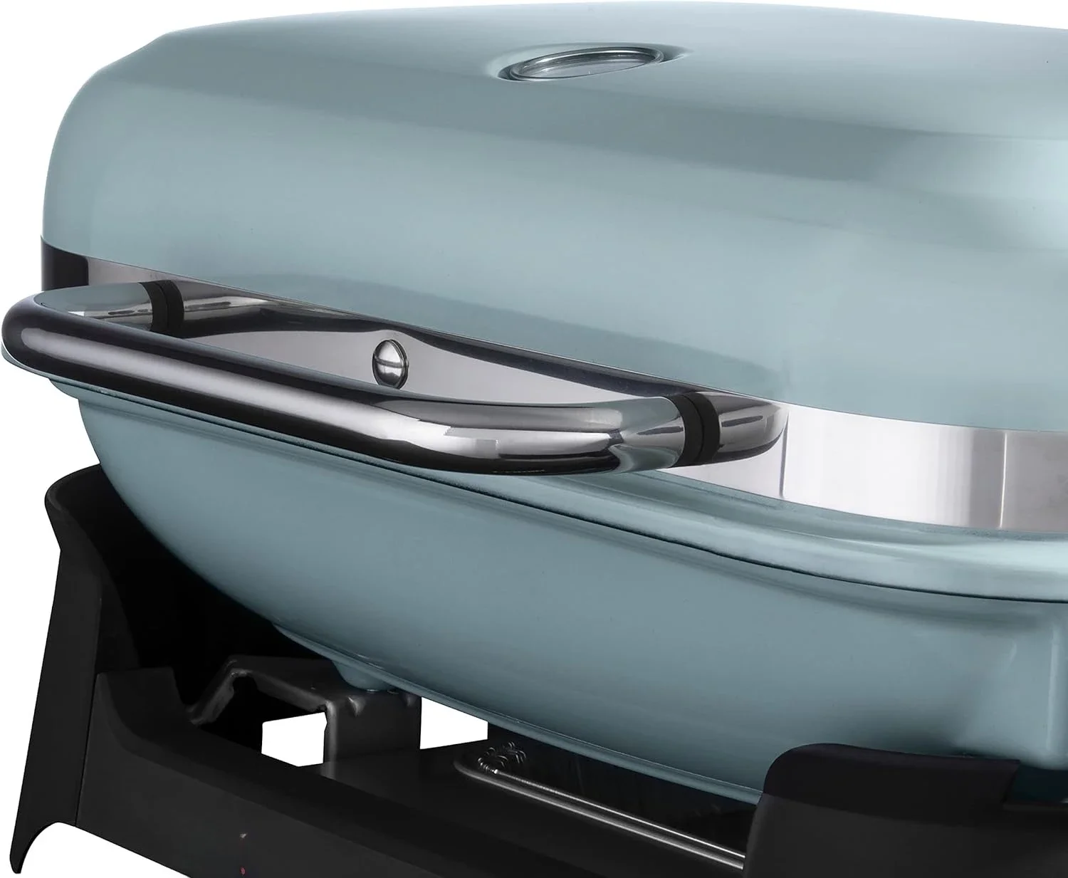 Outdoor Electric Barbecue Grill, Light Bue - Great Small Spaces such as Patios, Balconies, and Decks 
Outdoor Electric Barbecue Grill, Light Bue - Great Small Spaces such as Patios, Balconies, and Decks