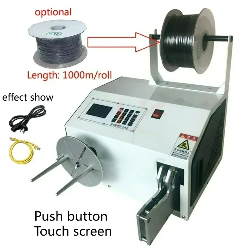 Customizable Automatic Small Cable Wire Winding and Binding Machine Intelligent Touch Screen or Push Button for Data Cable
Customizable Automatic Small Cable Wire Winding and Binding Machine Intelligent Touch Screen or Push Button for Data Cable