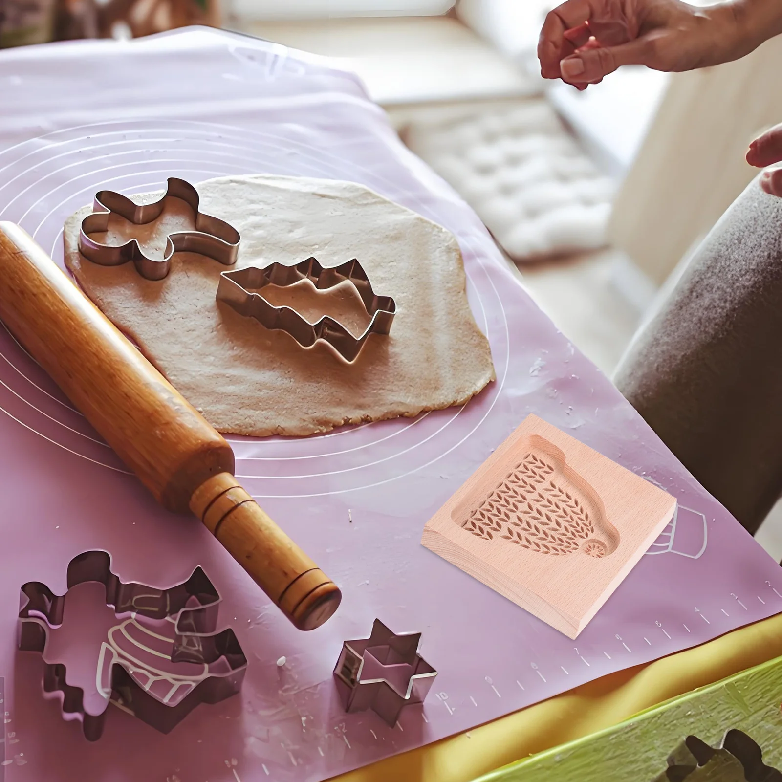 Wooden Christmas Cookie Mold Embossed Hat Design for DIY Baking Homemade Treats Holiday Kitchen Tools Reusable Crafted Beech
Wooden Christmas Cookie Mold Embossed Hat Design for DIY Baking Homemade Treats Holiday Kitchen Tools Reusable Crafted Beech