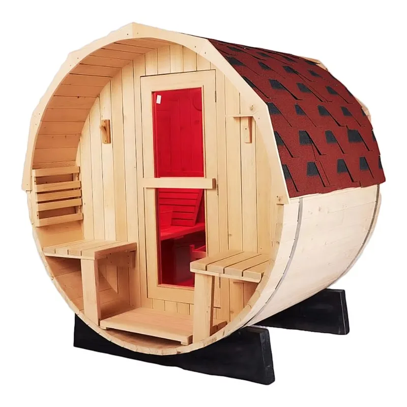 Customized 1-2 Person Outdoor Barrel Sauna, 1500x1800mm Red Cedar Hemlock Solid Wood Dry Steam Sauna Room for Home Garden
Customized 1-2 Person Outdoor Barrel Sauna, 1500x1800mm Red Cedar Hemlock Solid Wood Dry Steam Sauna Room for Home Garden