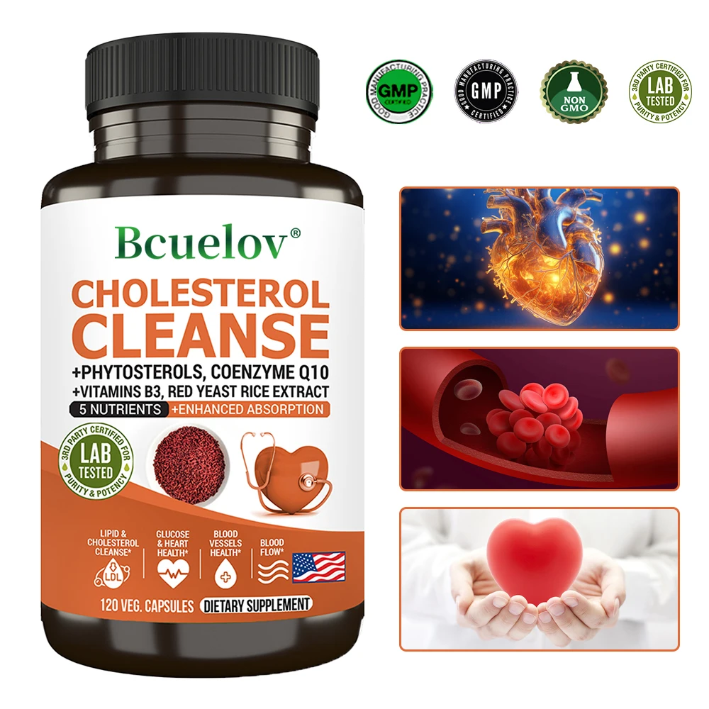 Niacinamide, Red Yeast Rice, Black Pepper Extract, Cholesterol Cleanser - Helps Lower Cholesterol Levels, 120 Capsules
Niacinamide, Red Yeast Rice, Black Pepper Extract, Cholesterol Cleanser - Helps Lower Cholesterol Levels, 120 Capsules
