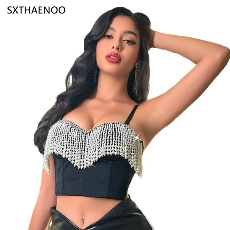 SXTHAENOO Heavy Industry Nail Bead Tassel Женский укороченный топ-бюстье Сексуальная внутренняя часть Камзол Корсет Push Up Бюстгальтер Клубная одежда Жилет 2025 Новый
SXTHAENOO Heavy Industry Nail Bead Tassel Женский укороченный топ-бюстье Сексуальная внутренняя часть Камзол Корсет Push Up Бюстгальтер Клубная одежда Жилет 2025 Новый