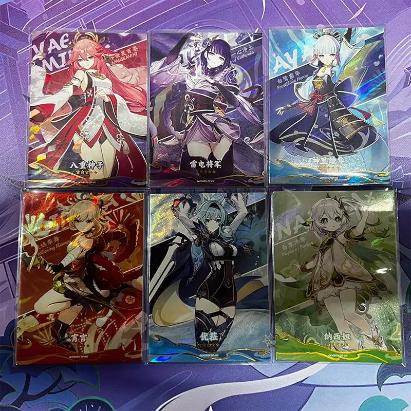 Goddess Story DP card Yoimiya Dehya Mona Yae Miko Raiden Shogun Kamisato Ayaka boy Коллекция игрушек Подарки на день рождения и Рождество
Goddess Story DP card Yoimiya Dehya Mona Yae Miko Raiden Shogun Kamisato Ayaka boy Коллекция игрушек Подарки на день рождения и Рождество