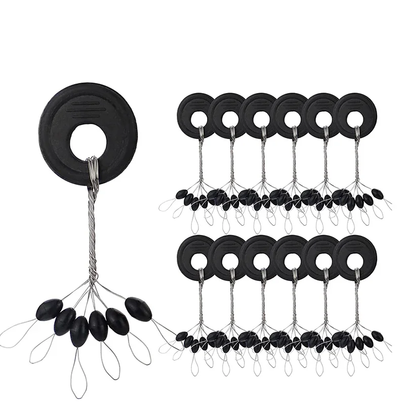 60Pcs 10Set Black Rubber Space Beans Oval Stopper Fishing Bobber Float Catfish Flotador Fishing Float Folat Line Stops
60Pcs 10Set Black Rubber Space Beans Oval Stopper Fishing Bobber Float Catfish Flotador Fishing Float Folat Line Stops