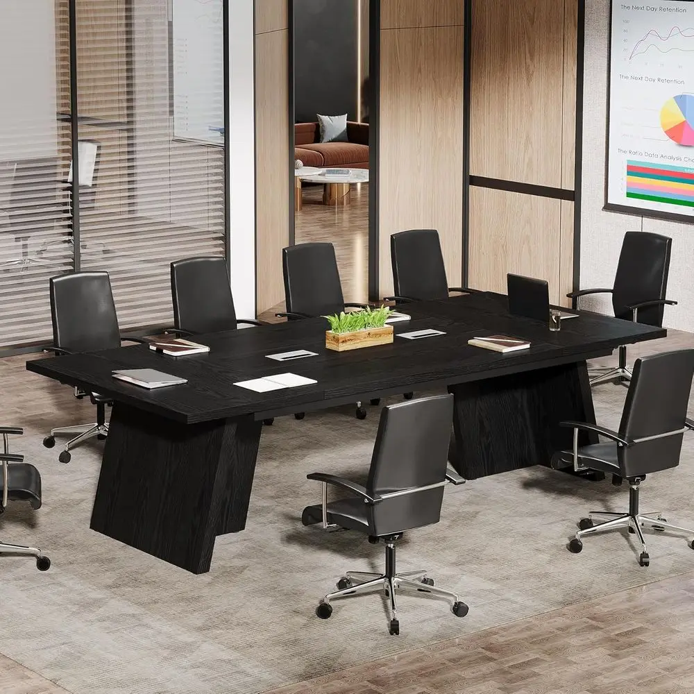 Elegant 8-10 Seater Conference Table for Business Meetings and Seminars (Black)
Elegant 8-10 Seater Conference Table for Business Meetings and Seminars (Black)