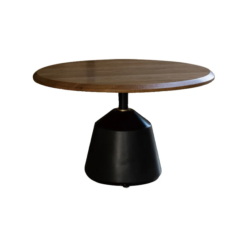 Modern wabi-sabi wind solid wood round coffee table, meeting table casual
Modern wabi-sabi wind solid wood round coffee table, meeting table casual