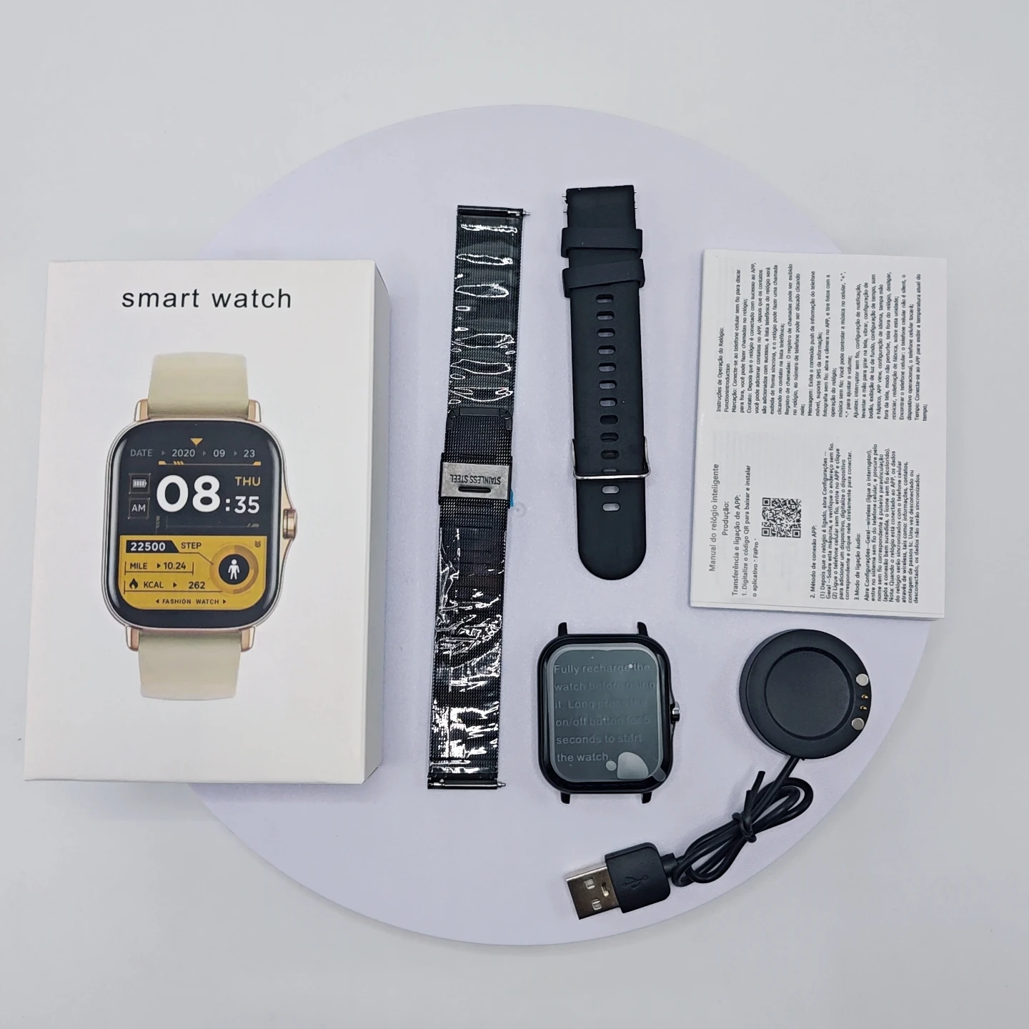 High Quality Smartwatch Luxury Fitness Fitness Sports Waterproof Android Fashion Reloj Inteligente Double Watch Band Watch
High Quality Smartwatch Luxury Fitness Fitness Sports Waterproof Android Fashion Reloj Inteligente Double Watch Band Watch