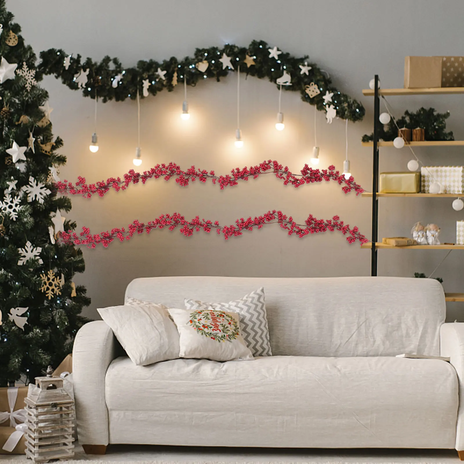 1Pcs Fake Red Fruit Christmas Decoration Festival Decor Small Red Berry Branch for Arrangements Home Indoor Use
1Pcs Fake Red Fruit Christmas Decoration Festival Decor Small Red Berry Branch for Arrangements Home Indoor Use