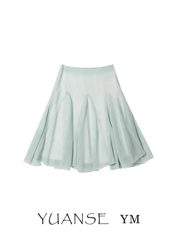 Sweet Girl Feel Polka Dot Print Fish Tail Half Skirt Women Summer Green A-Line Midi Skirt Youthful Design mid Waist
Sweet Girl Feel Polka Dot Print Fish Tail Half Skirt Women Summer Green A-Line Midi Skirt Youthful Design mid Waist