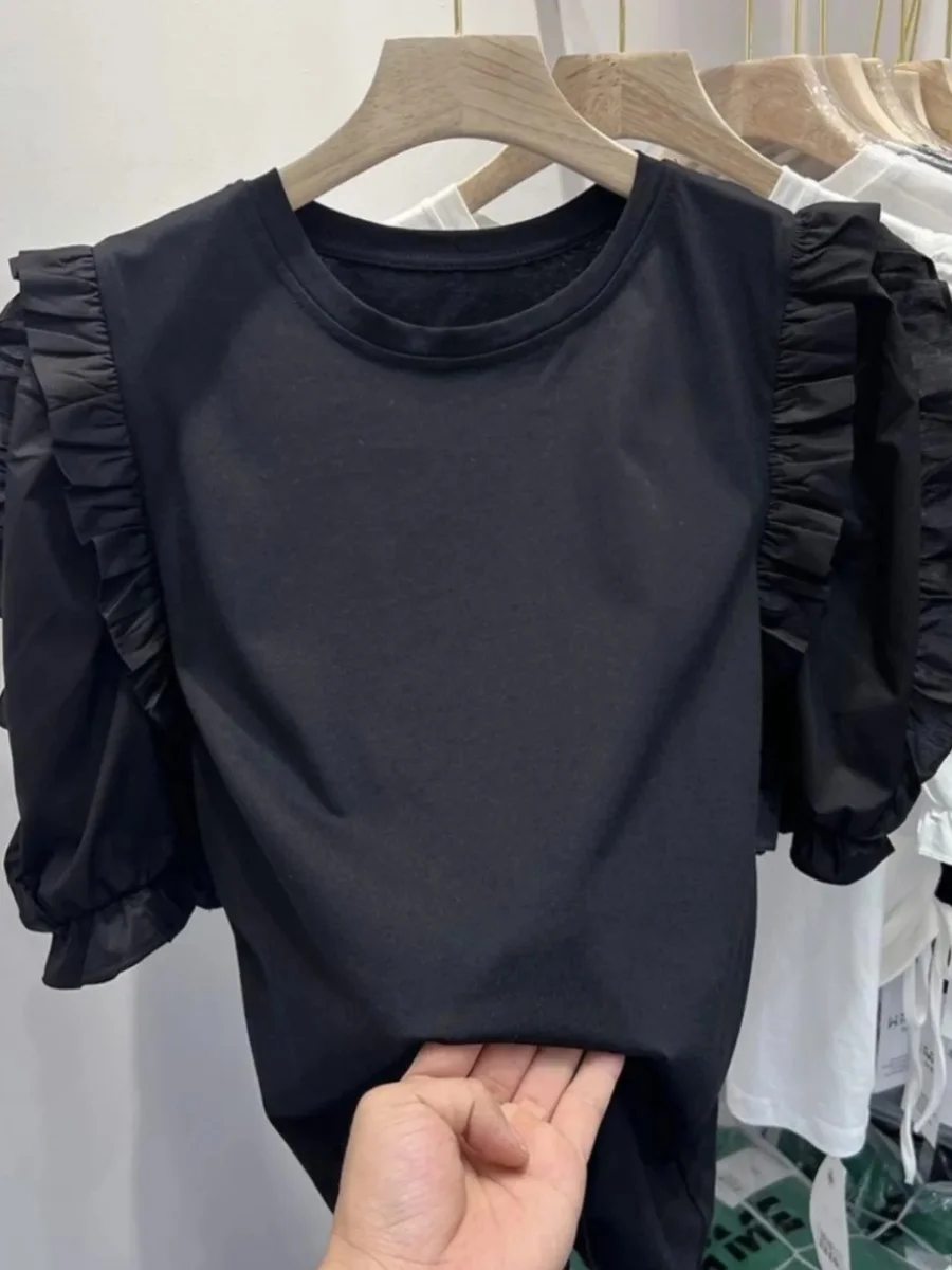 plus Size Women's T-Shirt 300 Pounds Wooden Short Sleeve Loose Slimming Bubble Sleeve Top Fashionable Korean Style Summe...
plus Size Women's T-Shirt 300 Pounds Wooden Short Sleeve Loose Slimming Bubble Sleeve Top Fashionable Korean Style Summe...