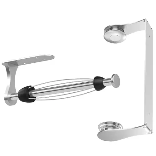 Stainless Steel Under-Cabinet Paper Roll Dispenser With One-Hand Tear Function And Ratchet Lock For Kitchen Bathroom Use
Stainless Steel Under-Cabinet Paper Roll Dispenser With One-Hand Tear Function And Ratchet Lock For Kitchen Bathroom Use