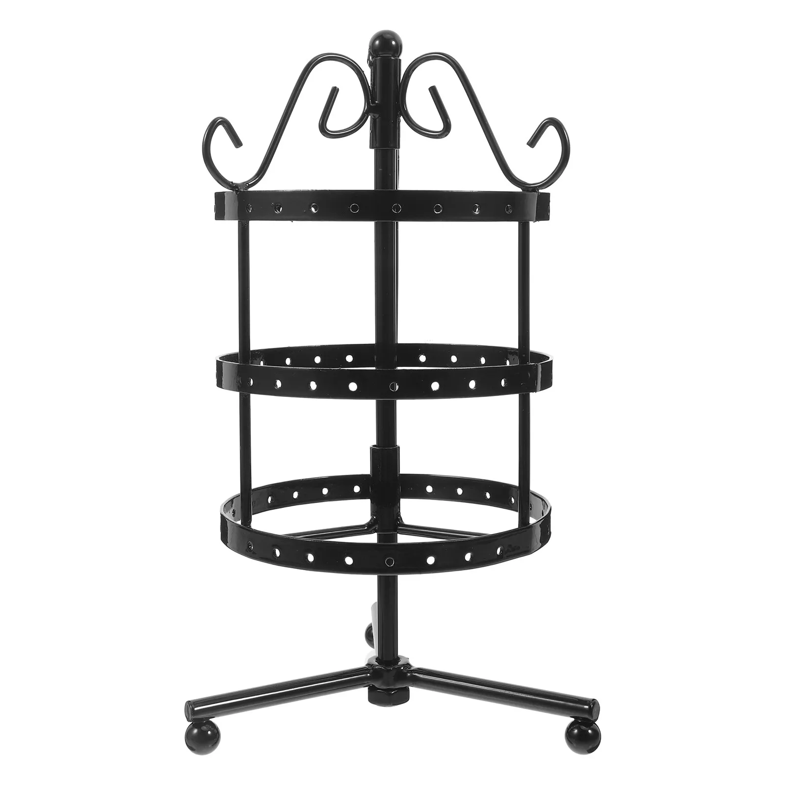 Rotating Earrings Holder Rack 3 Tier Metal Jewelry Organizer Necklace Display Stand Tabletop 360 Degree Earring Storage
Rotating Earrings Holder Rack 3 Tier Metal Jewelry Organizer Necklace Display Stand Tabletop 360 Degree Earring Storage