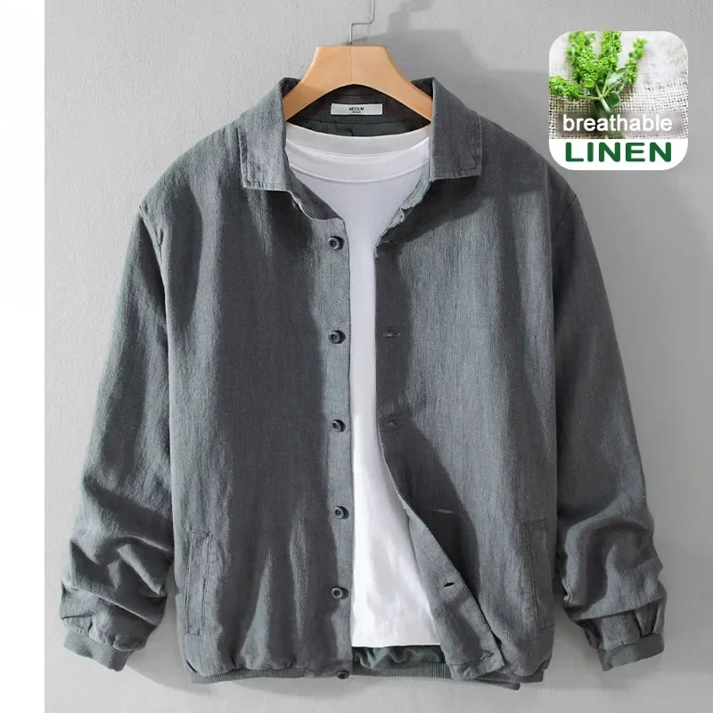 2024 Spring New Loose Casual Linen Jackets for Men Clothing Solid Color Big Pocket Streetwear Men FY205
2024 Spring New Loose Casual Linen Jackets for Men Clothing Solid Color Big Pocket Streetwear Men FY205
