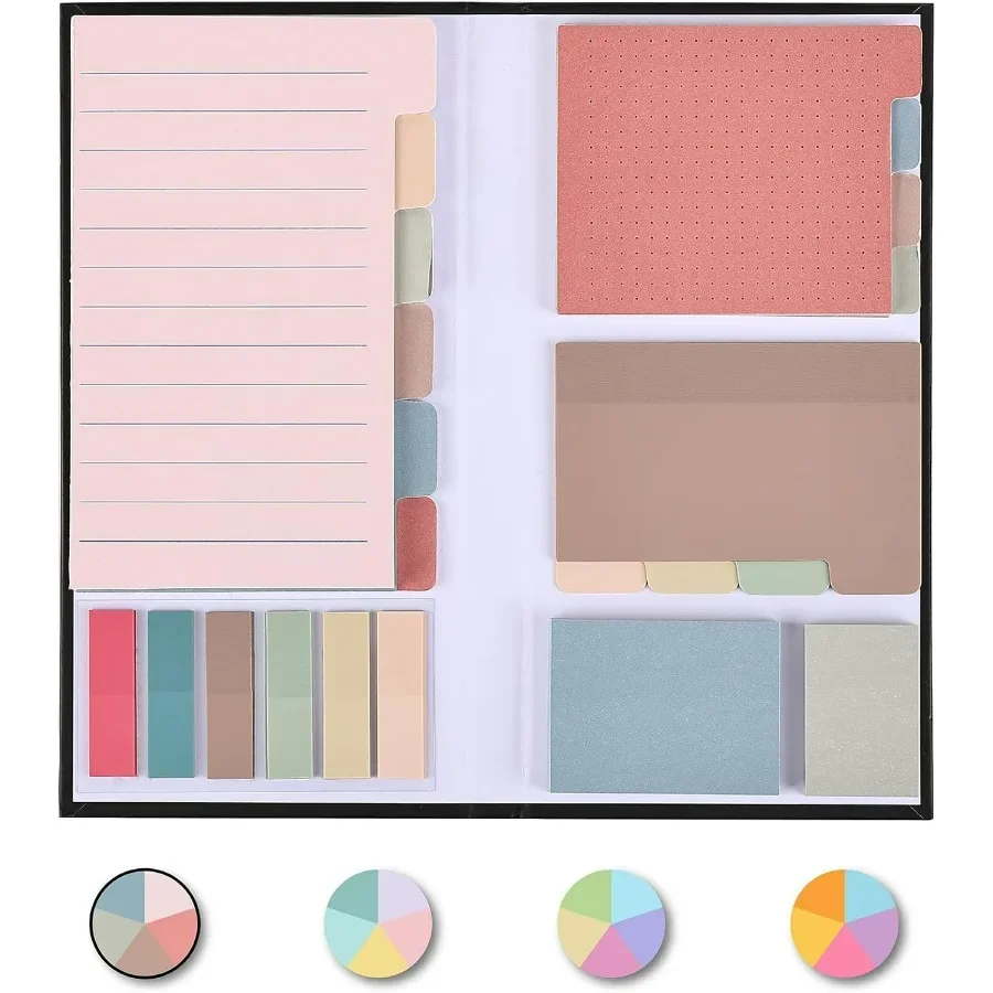 Sticky Note Set 410 Pack with Vintage Colors Transparent and Divider Tabs for Planners Ideal for Daily Organization Task Tracki
Sticky Note Set 410 Pack with Vintage Colors Transparent and Divider Tabs for Planners Ideal for Daily Organization Task Tracki