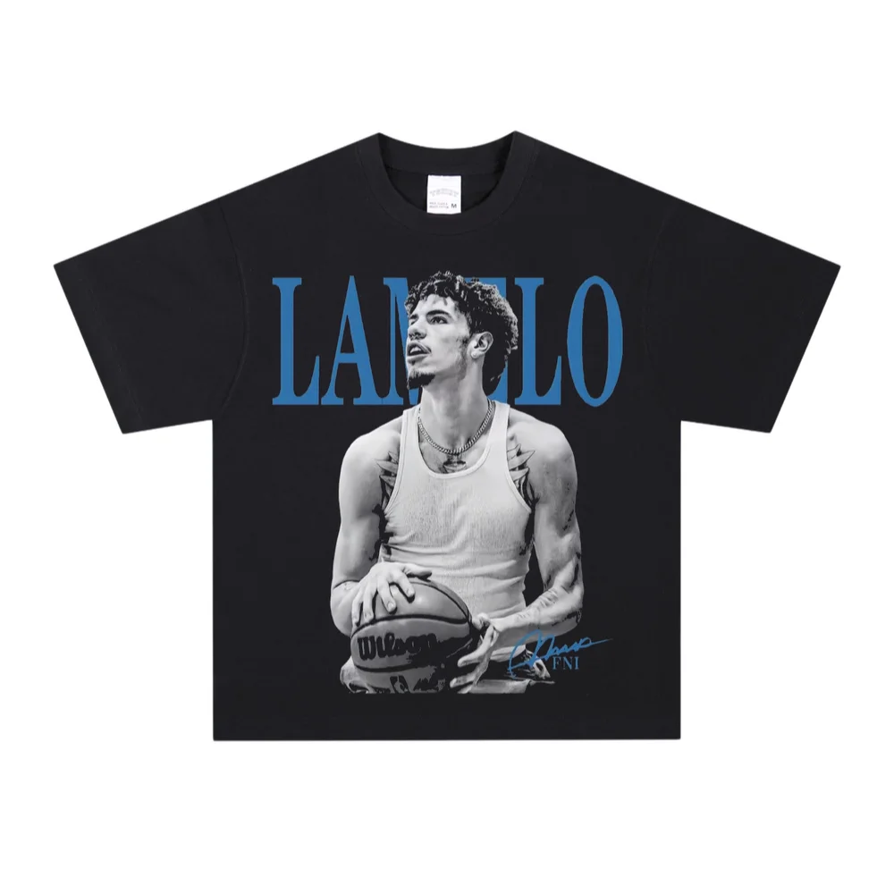 LaMelo Ball Print T-Shirt Men Oversized Cotton Streetwear Retro Casual Fresh Fit Modern Crew Neck Text Print Short Sleeve Tee
LaMelo Ball Print T-Shirt Men Oversized Cotton Streetwear Retro Casual Fresh Fit Modern Crew Neck Text Print Short Sleeve Tee