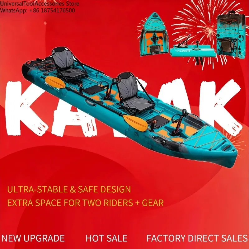 Custom Modular Inflatable Kayak, Electric & Pedal Drive, Durable Anti-Collision Design, Multi-Use Premium Aluminum Seat
Custom Modular Inflatable Kayak, Electric & Pedal Drive, Durable Anti-Collision Design, Multi-Use Premium Aluminum Seat