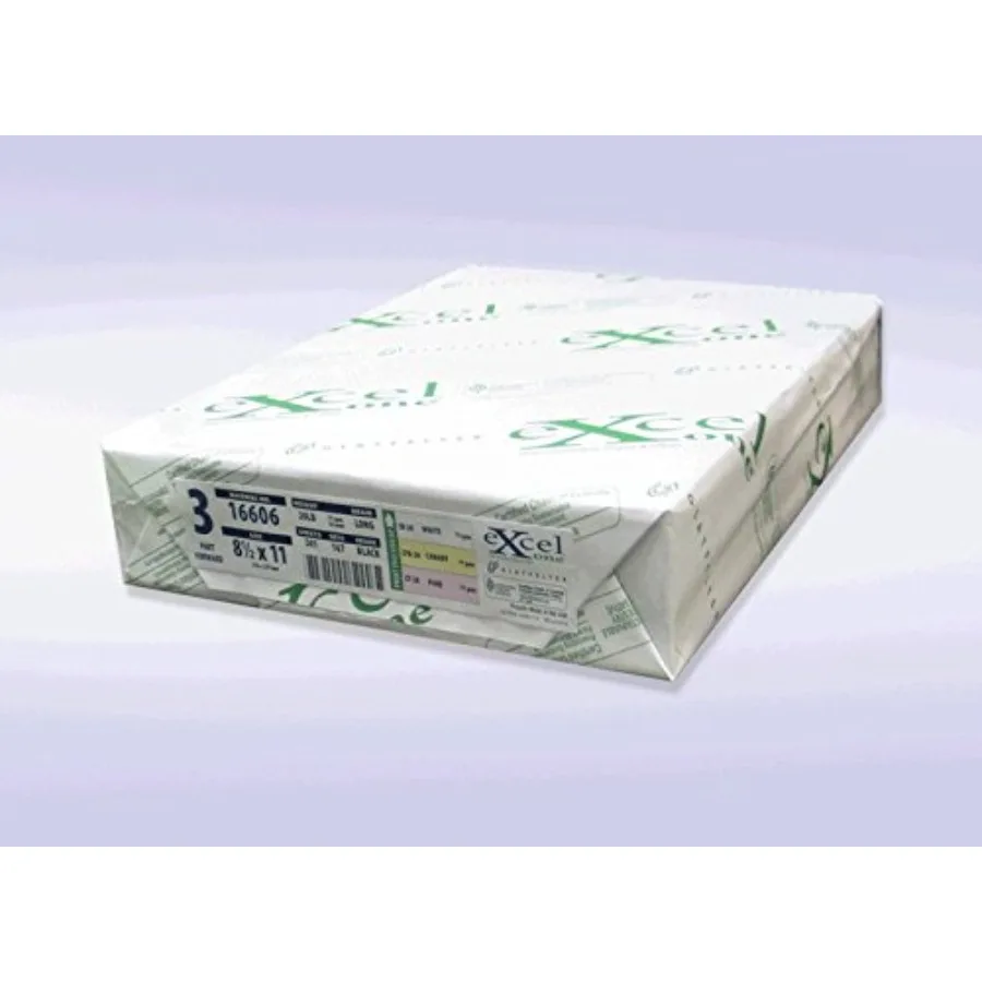 167 Sets of 3 Part eXcel One/MEAD NCR - Straight/Forward Letter Size Carbonless Paper Item # 16606
167 Sets of 3 Part eXcel One/MEAD NCR - Straight/Forward Letter Size Carbonless Paper Item # 16606
