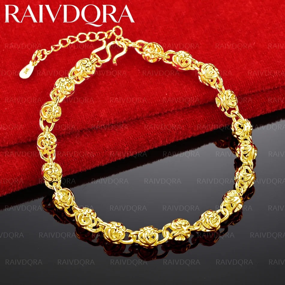 18K Gold Plated Heart Chain Bracelet For Women Fashion Jewelry Simple Classic Party Accessories Birthday Gift
18K Gold Plated Heart Chain Bracelet For Women Fashion Jewelry Simple Classic Party Accessories Birthday Gift