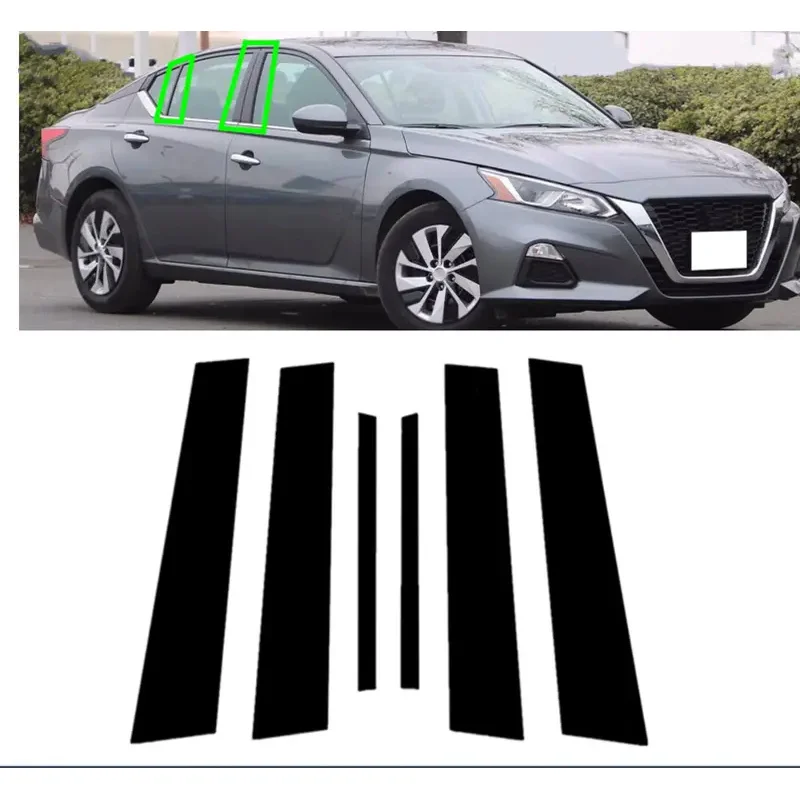 6PCS Car Glossy Black Pillar Posts For Nissan Altima 2019 2020 2021 Window Door Trim Sticker Decal Cover Accessories
6PCS Car Glossy Black Pillar Posts For Nissan Altima 2019 2020 2021 Window Door Trim Sticker Decal Cover Accessories