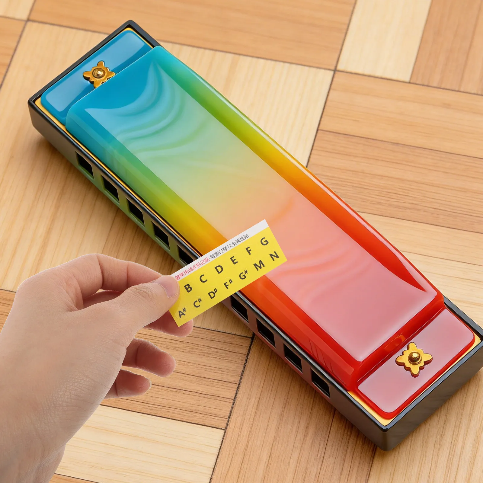 60 Sheets Harmonica Key Stickers Adhesive Clear Notation Removable Scale Chart for Beginners Music Practice Guide Chord Scale
60 Sheets Harmonica Key Stickers Adhesive Clear Notation Removable Scale Chart for Beginners Music Practice Guide Chord Scale