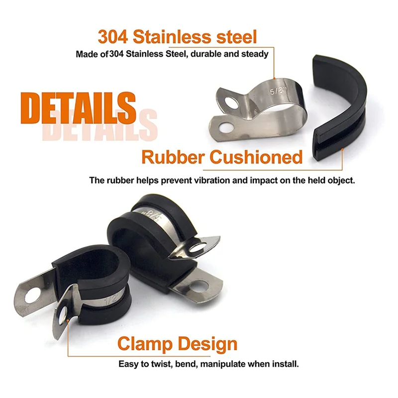 52-компонентный кабельный зажим, набор кабельных зажимов, черная нержавеющая сталь, 6 размеров, 1/4 дюйма, 5/16 дюйма, 3/8 дюйма, 1/2 дюйма, 5/8 дюйма, 3/4 дюйма
52-компонентный кабельный зажим, набор кабельных зажимов, черная нержавеющая сталь, 6 размеров, 1/4 дюйма, 5/16 дюйма, 3/8 дюйма, 1/2 дюйма, 5/8 дюйма, 3/4 дюйма