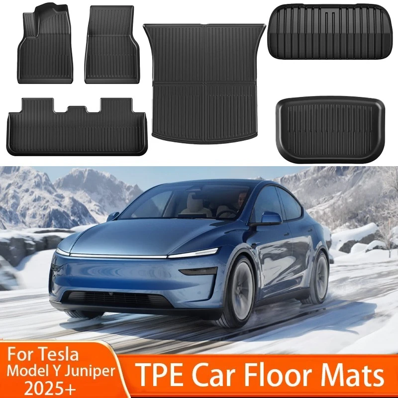 TPE All-weather Waterproof Foot Pads for The New Tesla Model Y Juniper 2025+ Non-slip Lining Interior Protection Car Accessories
TPE All-weather Waterproof Foot Pads for The New Tesla Model Y Juniper 2025+ Non-slip Lining Interior Protection Car Accessories