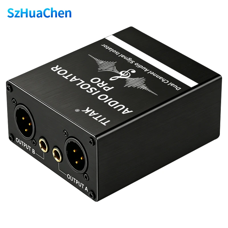 2CH Ground Loop Audio Noise Isolator Hum Eliminator Anti-buzz XLR 6.35mm Jack for Professional Stage Live Sound Equipment
2CH Ground Loop Audio Noise Isolator Hum Eliminator Anti-buzz XLR 6.35mm Jack for Professional Stage Live Sound Equipment