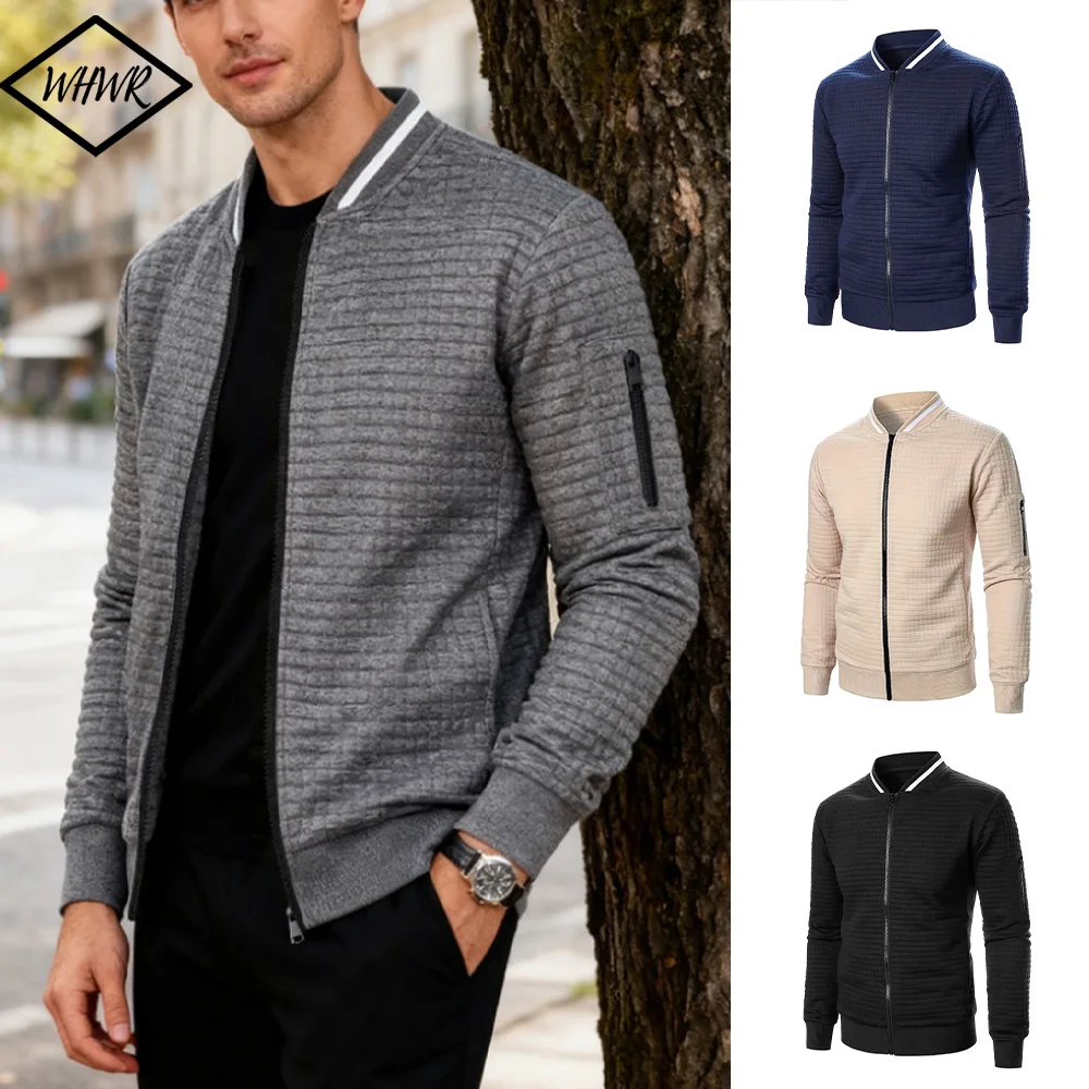 Spring and Autumn Men's Baseball Collar Short Jacket Outdoor Sport Zipper Jacket Sweatshirts Men's Business Casual Thin Coat
Spring and Autumn Men's Baseball Collar Short Jacket Outdoor Sport Zipper Jacket Sweatshirts Men's Business Casual Thin Coat