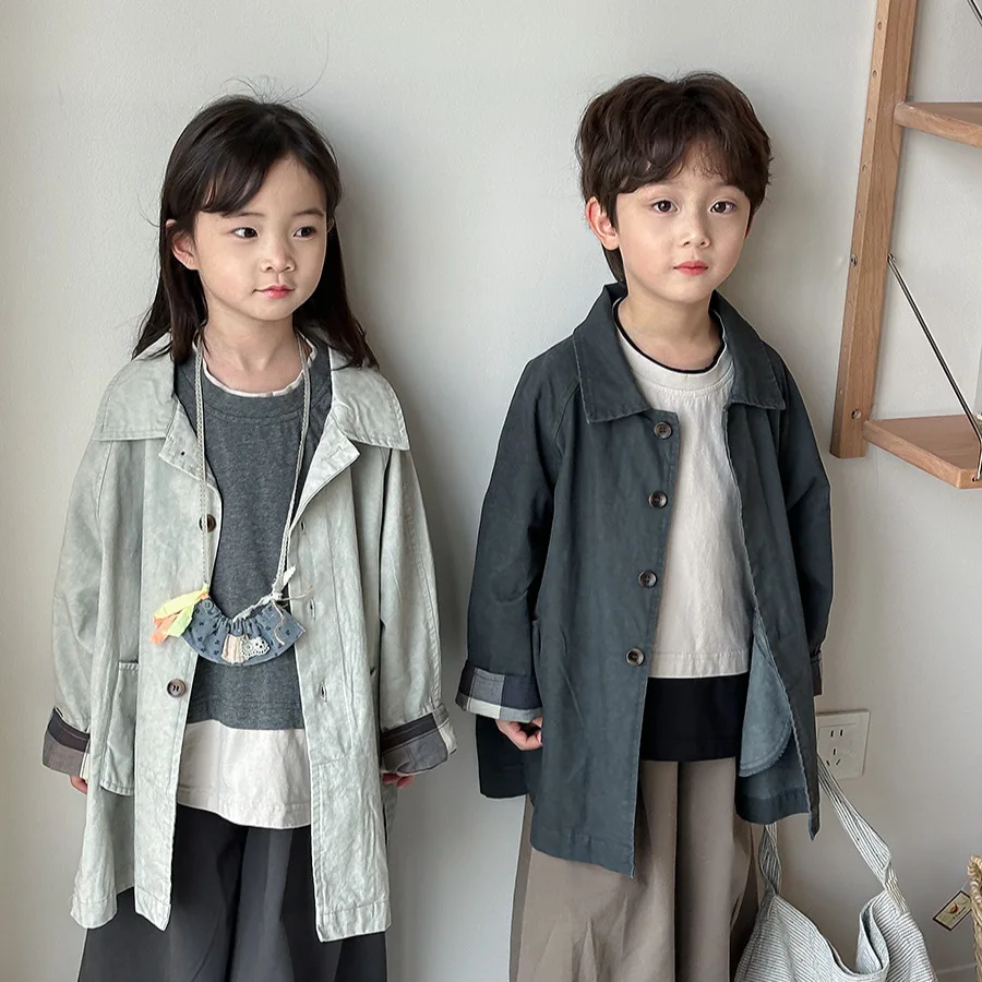 2025 Children's Spring New Clear Color Coat Windbreaker for Boys and Girls Baby Forest Grid Long
2025 Children's Spring New Clear Color Coat Windbreaker for Boys and Girls Baby Forest Grid Long