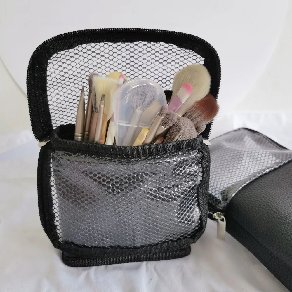 Vertical Type Transparent Makeup Tools Holder Foldable Large Capacity Stand Cosmetic Bag Zipper Solid Color Storage Bag Outdoor
Vertical Type Transparent Makeup Tools Holder Foldable Large Capacity Stand Cosmetic Bag Zipper Solid Color Storage Bag Outdoor
