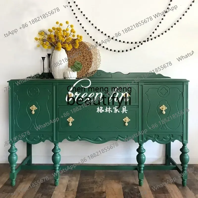 Y183ff French light luxury entrance hall entrance cabinet/American retro living room storage table/partition locker
Y183ff French light luxury entrance hall entrance cabinet/American retro living room storage table/partition locker