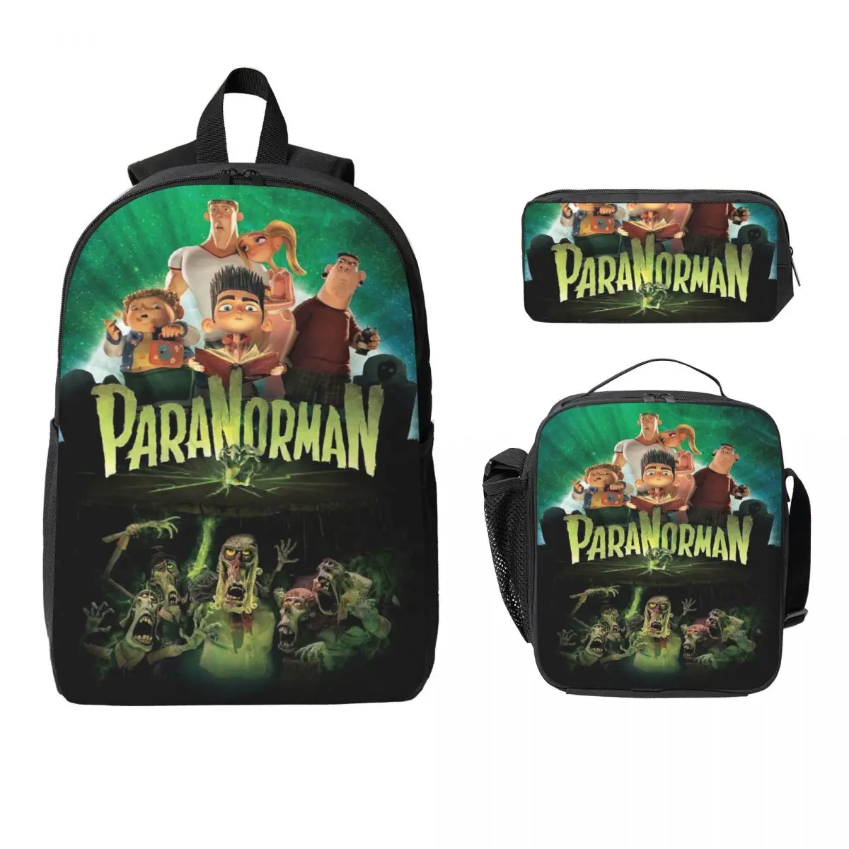 3 шт., школьные сумки ParaNorman с героями мультфильмов, набор для девочек и мальчиков, пеналы, наборы рюкзаков с ланч-боксом для школьного рюкзака
3 шт., школьные сумки ParaNorman с героями мультфильмов, набор для девочек и мальчиков, пеналы, наборы рюкзаков с ланч-боксом для школьного рюкзака