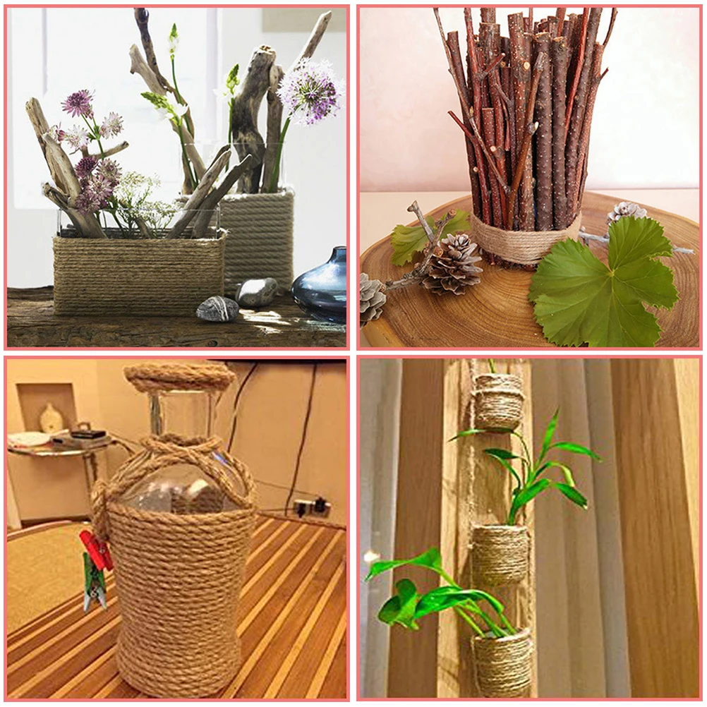 Twine Decoration Macrame for Wrapping Burlap Rope Craft Packing DIY Jute Thread
Twine Decoration Macrame for Wrapping Burlap Rope Craft Packing DIY Jute Thread