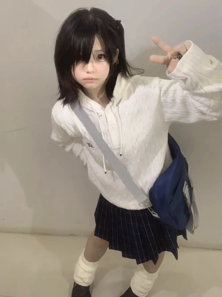 Водорастворимый трикотажный свитер JK для женщин, осенне-зимний, в стиле колледж/школа, пуловер...
Водорастворимый трикотажный свитер JK для женщин, осенне-зимний, в стиле колледж/школа, пуловер...